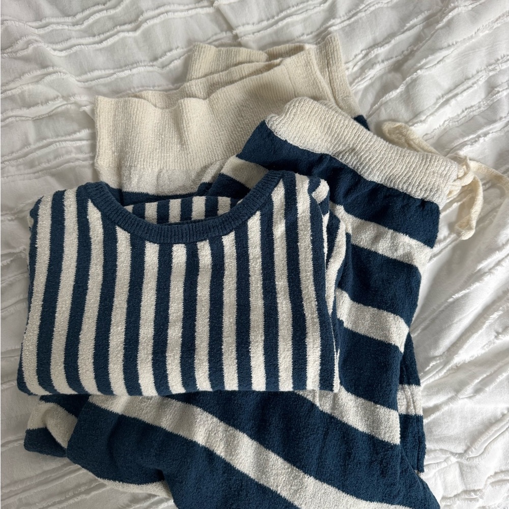 Free People Roberta Sweater Set in ivory Combo